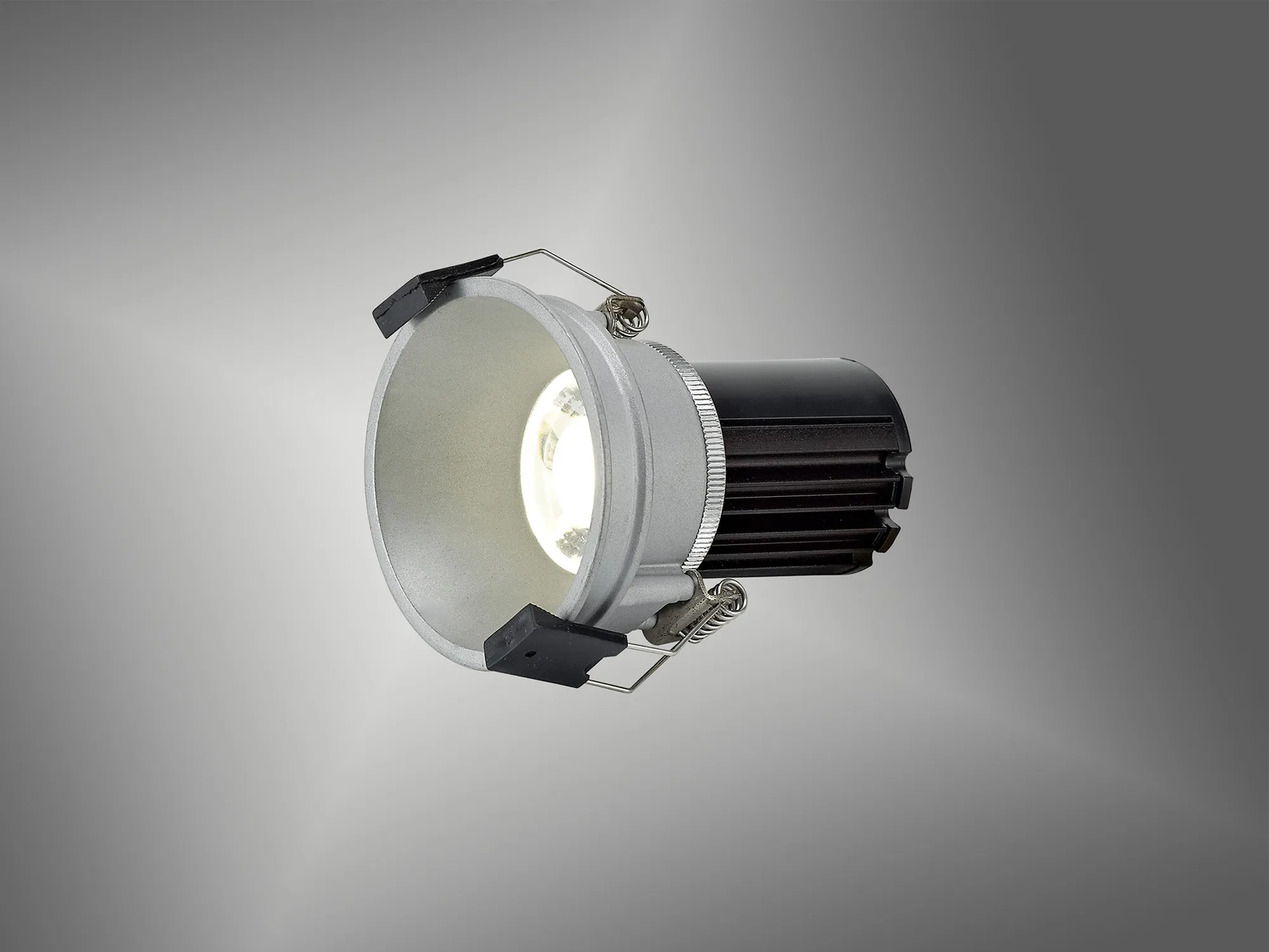 Bania 10 Tridonic Powered 10W 2700K 710lm 36° CRI>90 LED Engine Silver Fixed Recessed Spotlight, IP20 DM200882  Dlux Bania 10